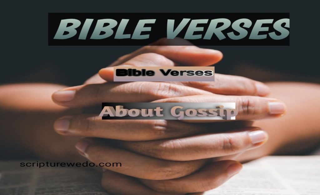 Bible Verses About Gossip