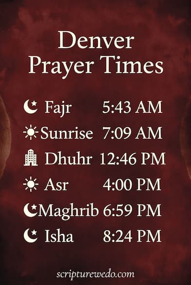 Denver Prayer Times