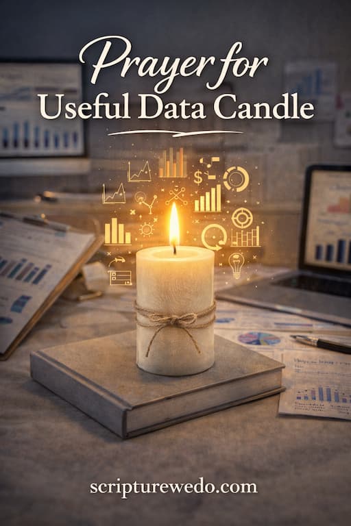 Prayer for Useful Data Candle