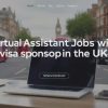 virtual assistant jobs with visa sponsorship in the UK