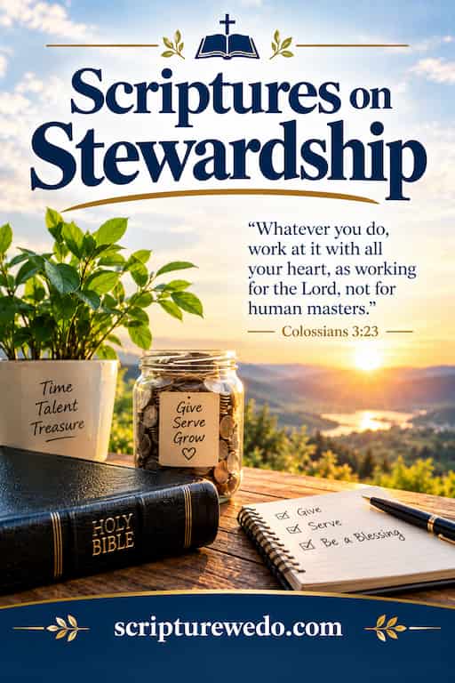 Scriptures on Stewardship